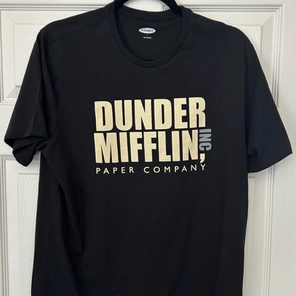 THE OFFICE DUNDER MIFFLIN PAPER CO.  Steve Carell Michael Scott Shirt Large NWT